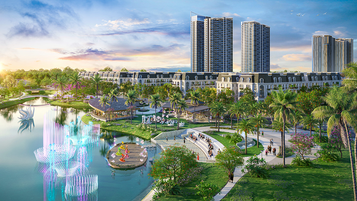 Cảnh quan dự án Hoàng Huy New City