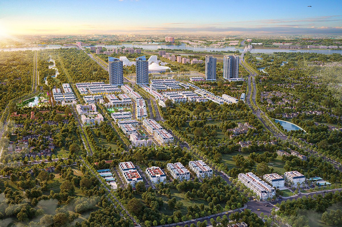 Phối cảnh dự án Hoàng Huy New City
